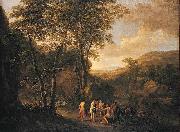 Jan Both Landscape with the Judgement of Paris oil painting